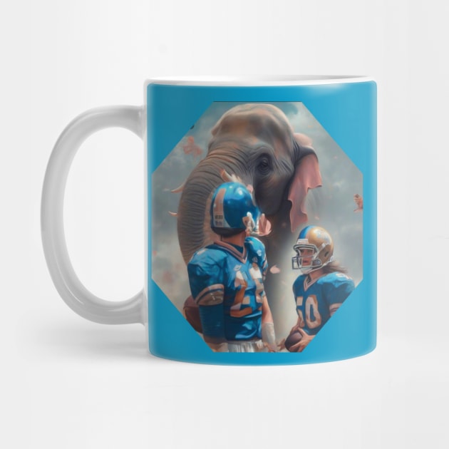 American football elephant thunder by sailorsam1805